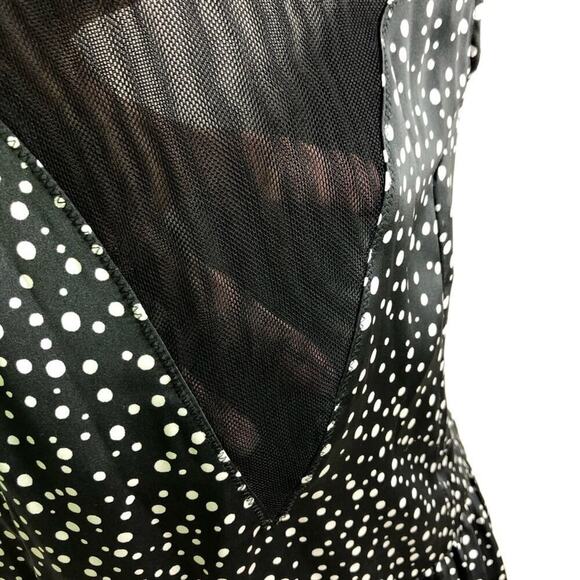 Urban Outfitters Kimchi Blue Mesh Deep V Dress L - Picture 7 of 8